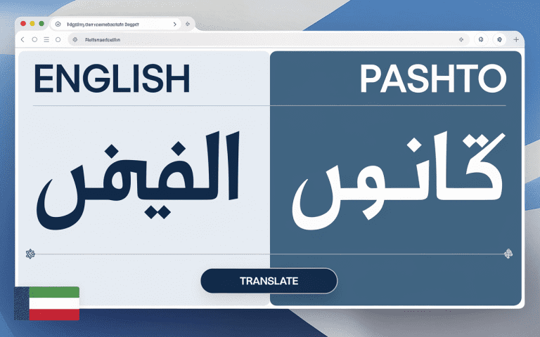 English to Pashto Converter – Translate Online Free