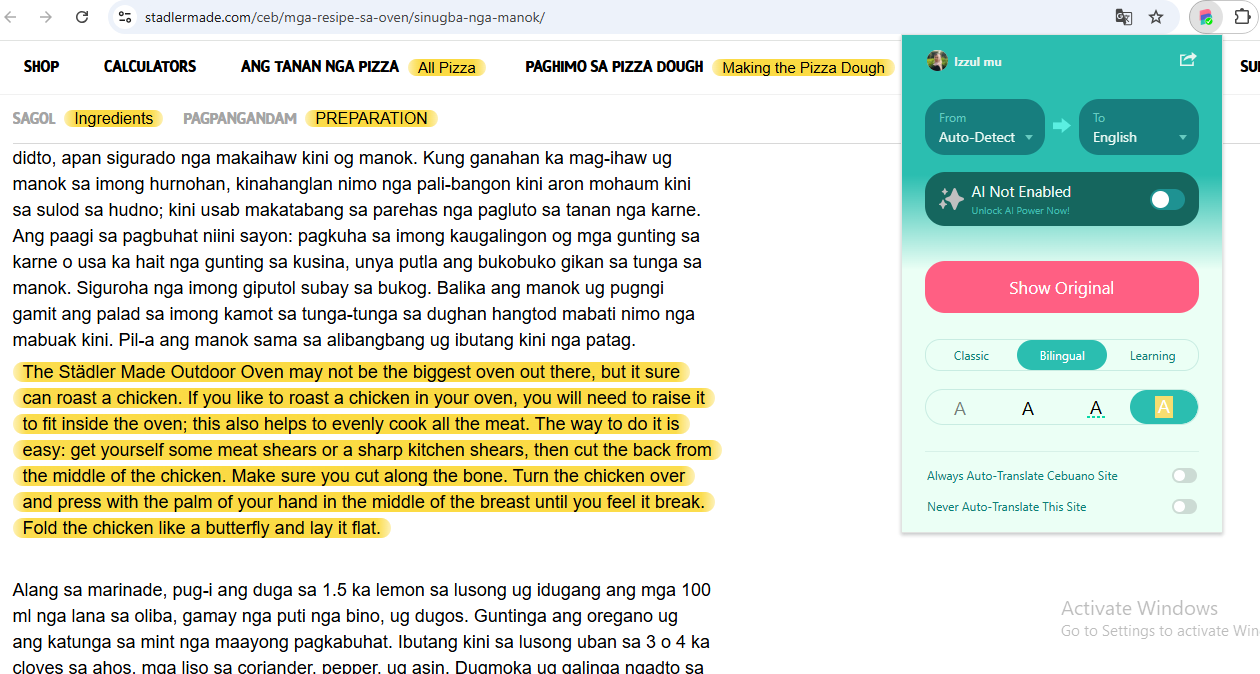 cebuano language translation to english -Biread